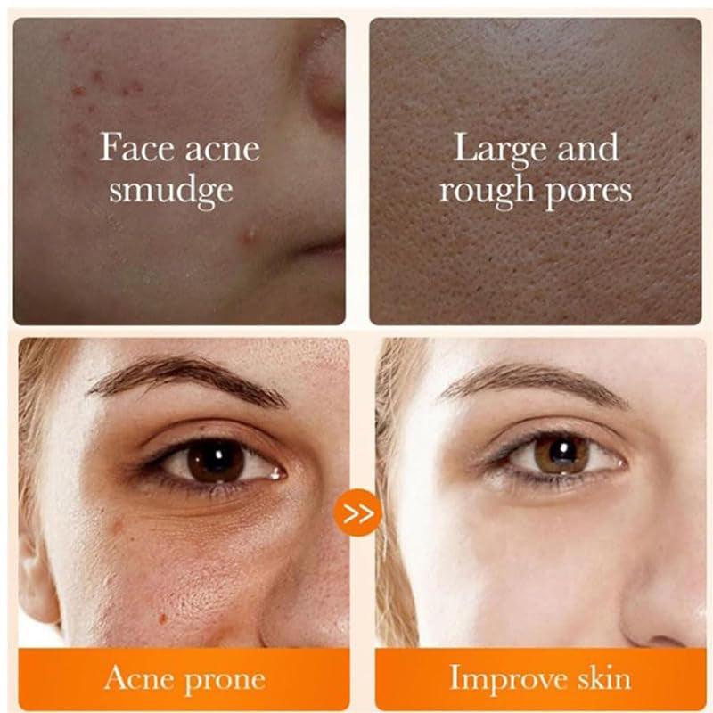 2 Pcs Glow Wash Turmeric Face Wash with Brush, Deep Cleaning Gentle Scrub Exfoliating.