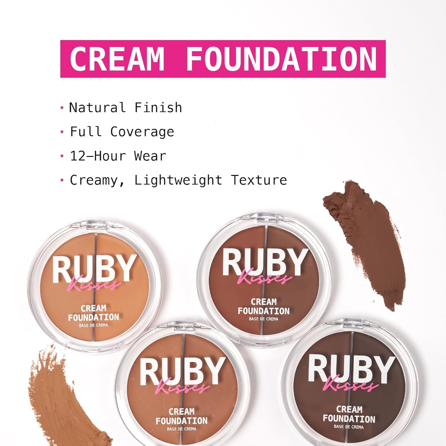 3D Face Creator Cream Foundation & Concealer, 12 Hours Long Lasting, Medium to Full Coverage, Non-Greasy, Ideal for Makeup & Contour Palette (Level 3)